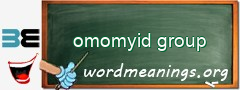 WordMeaning blackboard for omomyid group